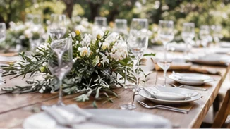 Illustrative scratch-made catering spread